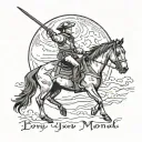 John Wayne Henry 2024 love you to the moon and back  tattoo design idea