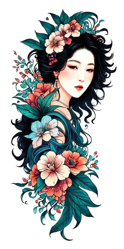 Hawaii Paterns tattoo design idea