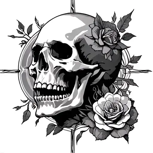 holy death tattoo design idea