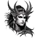 karna tattoo design idea