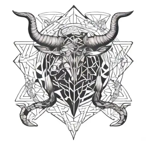 taurus scorpio tattoo design idea