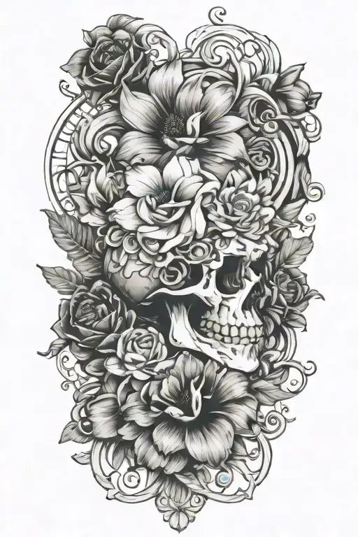 beautiful disaster tattoo design idea