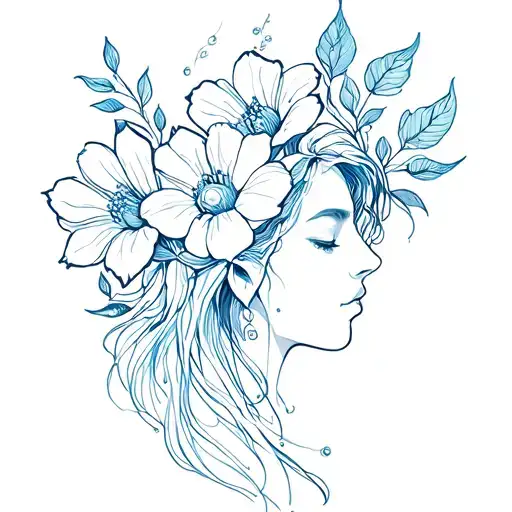 reiki cho ku rei from flowers tattoo design idea