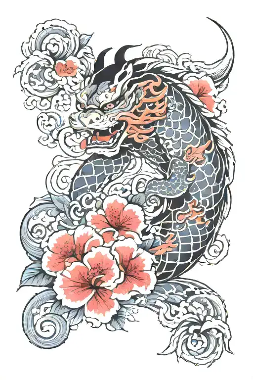 perspective tattoo design idea