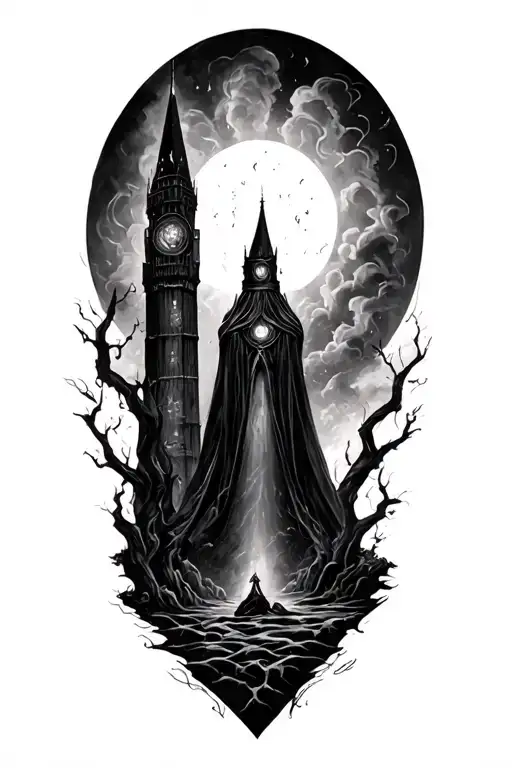 dark tower, practical magic, Harry Potter, Dresden files tattoo design idea