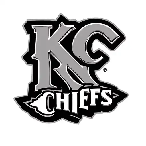 kc chiefs and my three kids names tattoo design idea