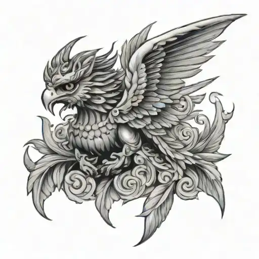 Garuda tattoo design idea