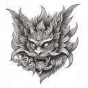 Garuda tattoo design idea