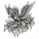 Garuda tattoo design idea