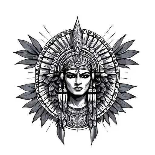 band azteca tattoo design idea