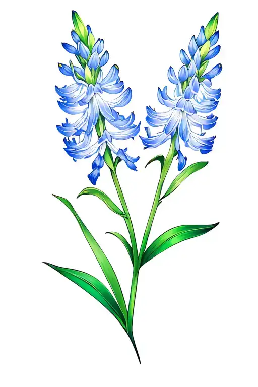 Hyacinth, Filipino flag incorporated tattoo design idea