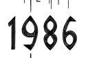 "1986" tattoo design idea