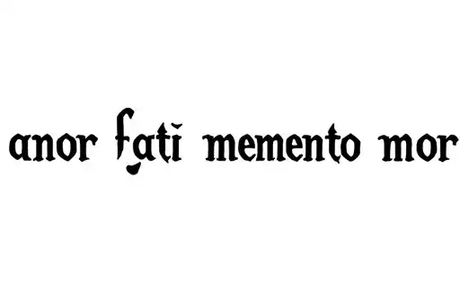 "amor fati memento mori" tattoo design idea