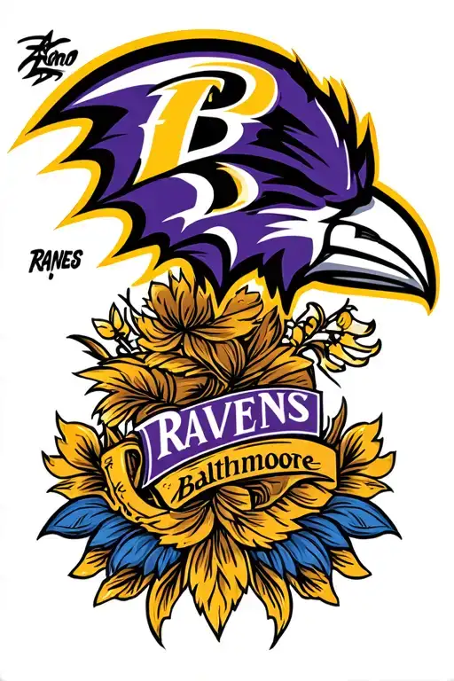baltimore ravens tattoo design idea