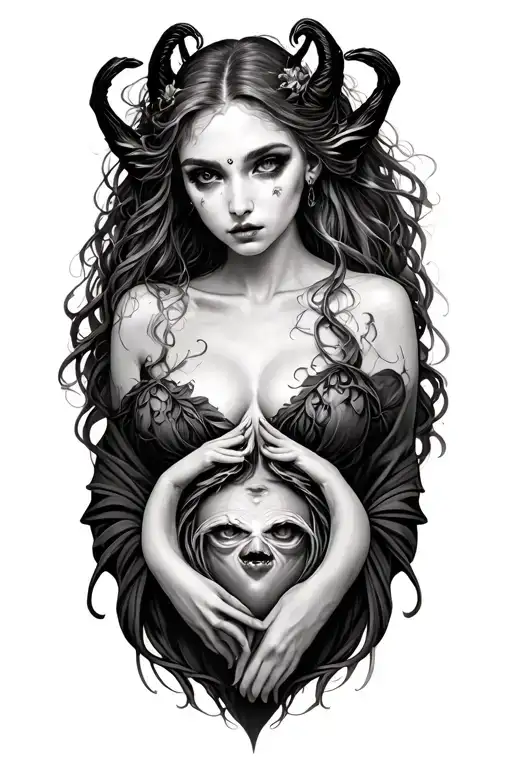 succubus womb tattoo tattoo design idea