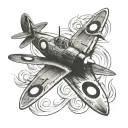 spitfire tattoo design idea