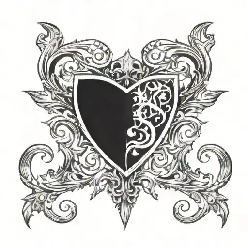 metal group logo tattoo design idea