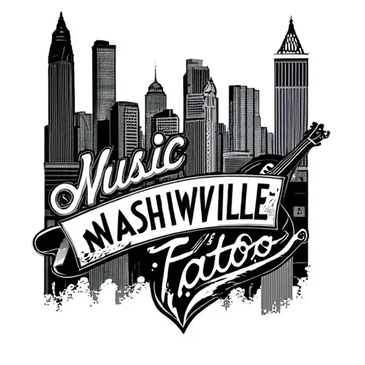 Music City Nashville tattoo design idea