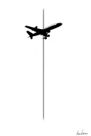 airplane window looking tattoo design idea