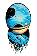 Uranus tattoo design idea