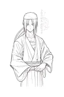 itachi uchiha with illusion tattoo design idea