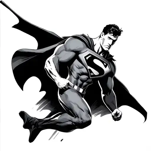 Superman tattoo design idea