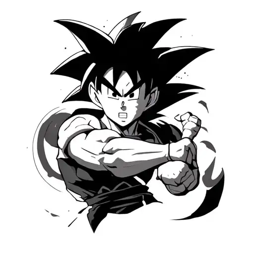 Goku Black tattoo design idea