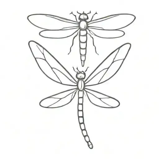 Dragonfly Semicolon tattoo design idea