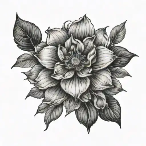 october and september birth flower for spine tattoo stencil  tattoo design idea