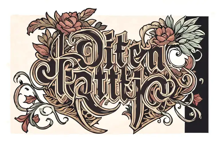 Czech word tattoo design idea