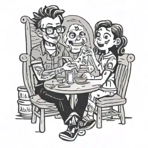 Noah and Charlotte meating tattoo design idea