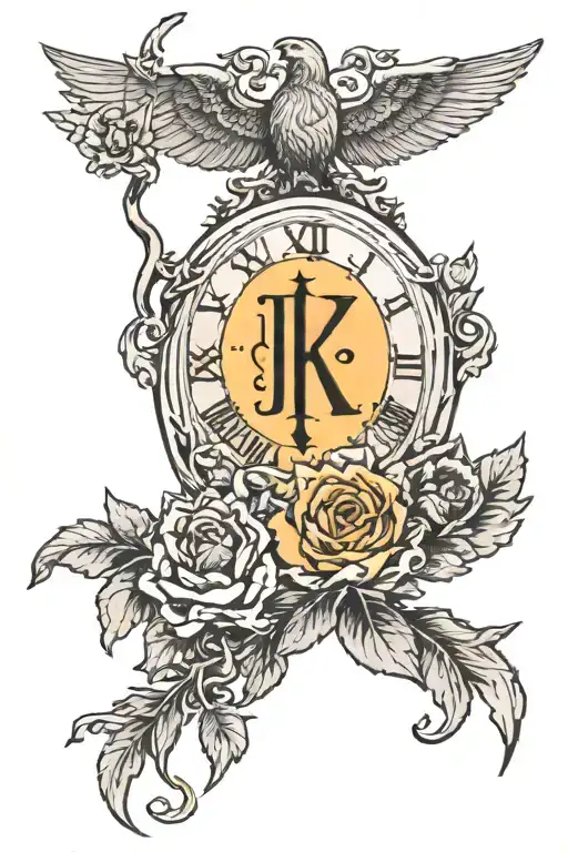 3/10/2010 in Roman numerals hidden within art.  "how could he know this new dawn's light would change his life forever." tattoo design idea