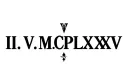 "III.V.MCMLXXXV" tattoo design idea