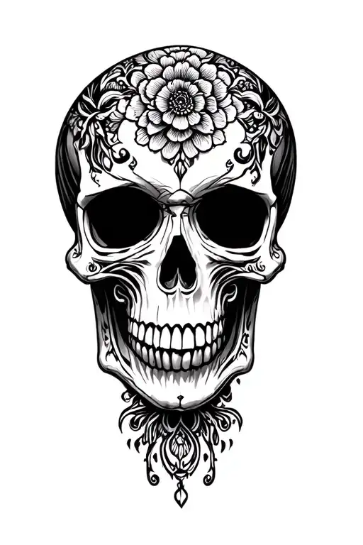 skull tattoo design idea