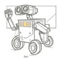 wall-e tattoo design idea