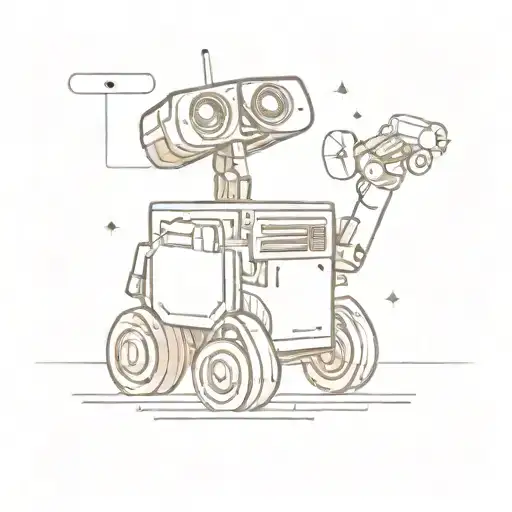 wall-e tattoo design idea