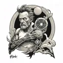 rick with portal tattoo design idea