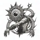 rick with portal tattoo design idea