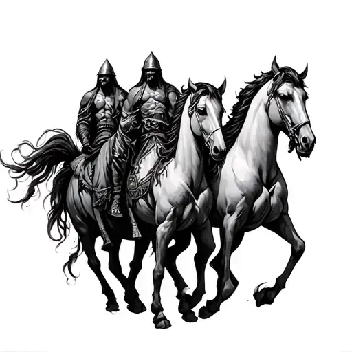  4 Horsemen of the Apocalypse  tattoo design idea