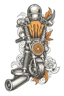 left forearm harley davidson tattoo tattoo design idea