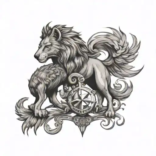 I'm Tino born in Tanzania Taurus zodiac symbol, Eagle, Fox and Lions are my fav. animals tattoo design idea