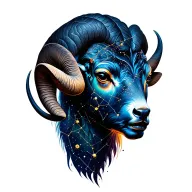 aries constellation tattoo design idea