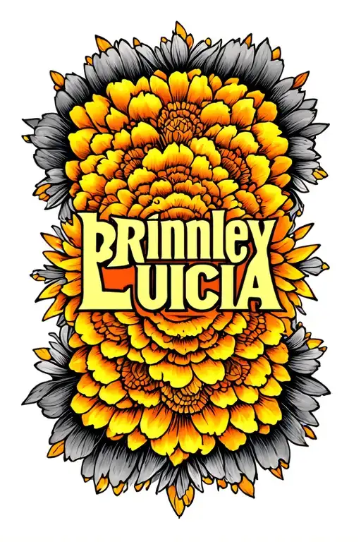 "Brinley Lucia " Storm, little bit of sunshine tattoo design idea
