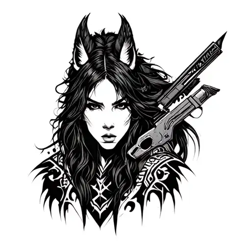 Apex Legends Loba tattoo design idea