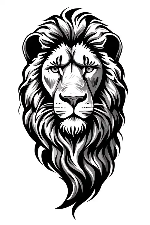 rasta lion head tattoo design idea