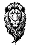 rasta lion head tattoo design idea