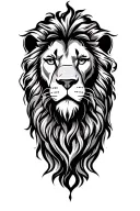 rasta lion head tattoo design idea