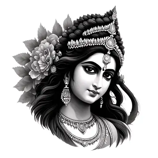 Shiva Parvati tattoo design idea