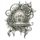 Alhamdulillah tattoo design idea