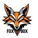 "Fox Box" "Fox Box" "Fox Box" Mechanical fox head logo. Low detail, simple design. tattoo design idea
